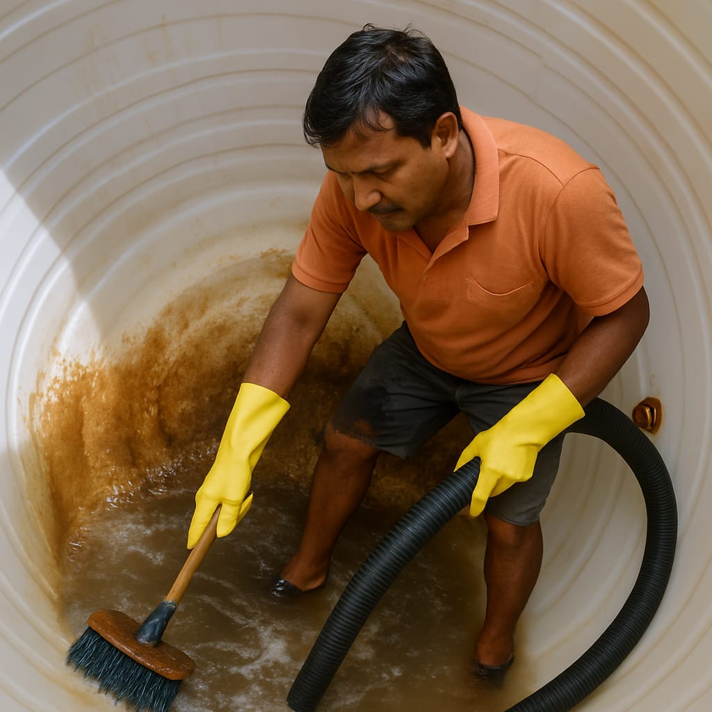 Overhead Tank Cleaning