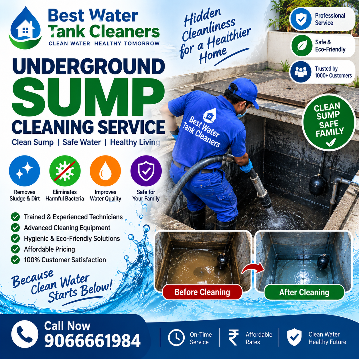 Underground Sump Cleaning Bangalore